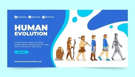 Premium Vector Hand Drawn Human Evolution Illustration