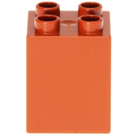 Lego Duplo Brick 2 X 2 X 2 31110 Dark Orange Decotoys