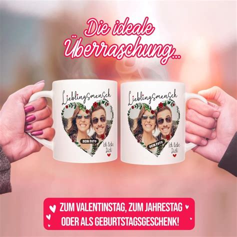 Fototasse Ich Liebe Dich Innen Henkel Dunkelgr N Print Royal