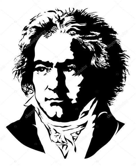 Ludwig Van Beethoven Vector Gráfico Vectorial © Pepelaz Imagen 5132864