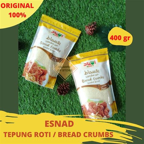 Jual Tepung Roti Esnad Bread Crumbs Plain Tepung Tempura Roti Panir 400 Gr Shopee Indonesia