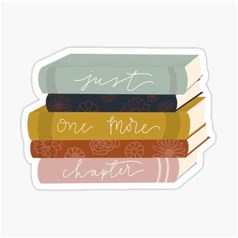 Just One More Chapter Sticker For Sale By Abfischhh Redbubble