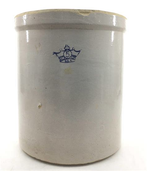 Lot Robinson Ransbottom Gallon Stoneware Crock