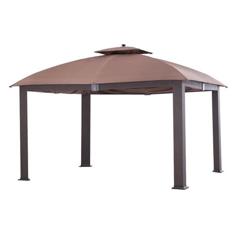 Sunjoy Halcombe Softtop Dome Roof 12 Ft W X 10 Ft D Metal Patio