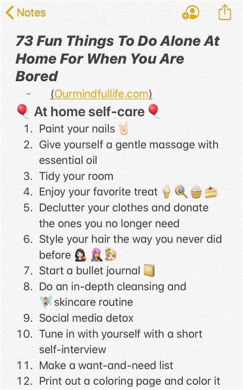 73 Fun Things To Do Alone At Home For When You Are Bored