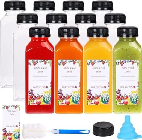 Yukaiwn Lot De Bouteilles En Plastique Vides R Utilisables Avec