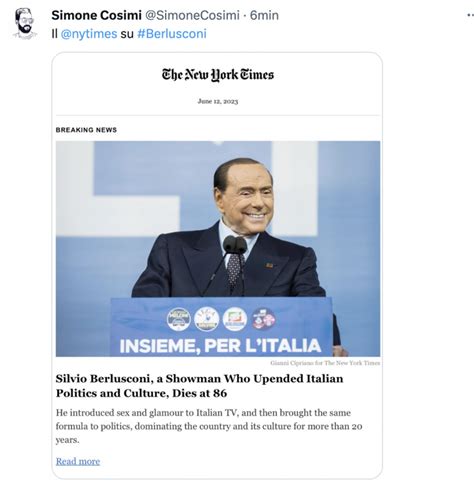 Tweet Sulla Morte Di Silvio Berlusconi Dago Fotogallery