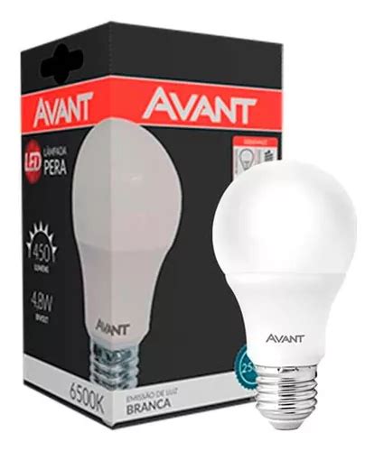 Lâmpada led Avant Lâmpada led avant pera 4 8w bivolt 6500k br Bulbo cor