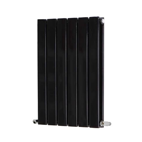 Flat Panel Horizontal Radiator In Matt Black Lincolnshire Radiators