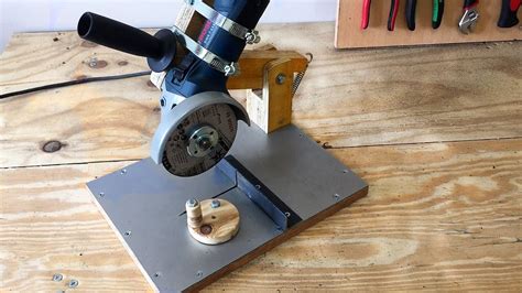 Making A Homemade Angle Grinder Stand El Yapımı Metal Kesme Standı