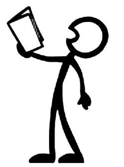 Stick Figure Reading Book