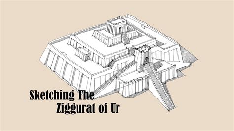 Ziggurat Sketch at PaintingValley.com | Explore collection of Ziggurat ...