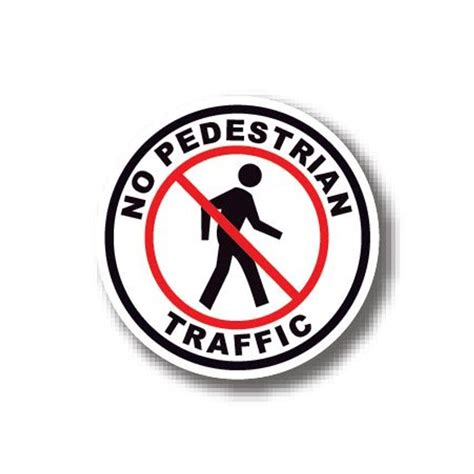 Durastripe Circle Sign Pedestrian Traffic Zoro Uk