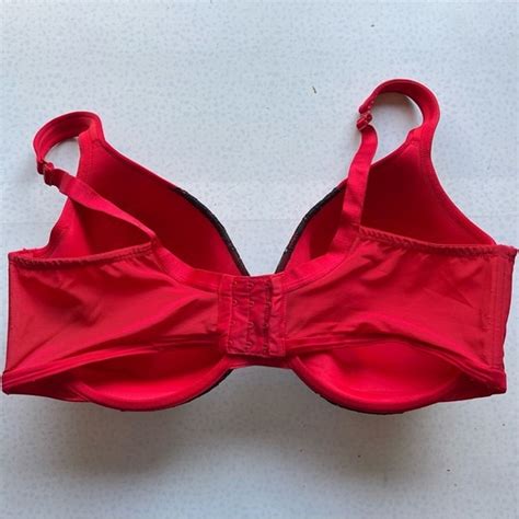 Cacique Red Satin Full Coverage Bra Size Ddd Gem