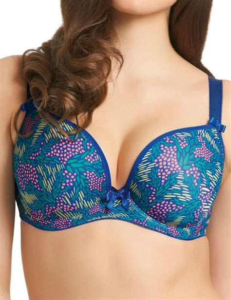 4234 Freya Deco Padded Plunge Bra Lagoon Print 4234 Lagoon Print