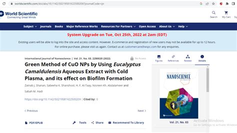 PDF Green Method Of CuO NPs By Using Eucalyptus Camaldulensis Aqueous