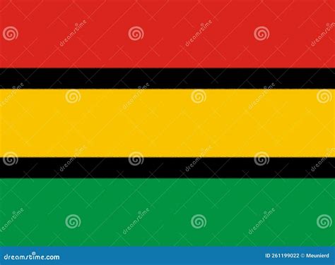 Glossy Glass Flag Of Dinka People Stock Illustration Illustration Of