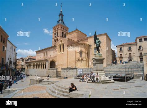 Plaza Medina Del Campo Segovia View In Summer Of The Plaza Del Campo