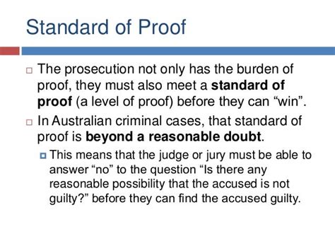 3 6 Burden And Standard Of Proof