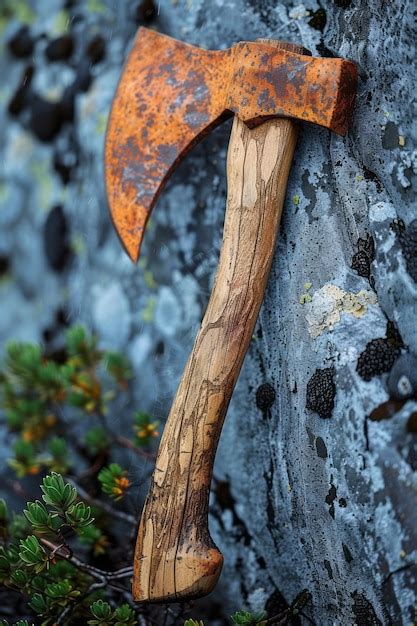 Premium Photo A Throwing Axe Transformed Into A Boomerang Shape Its