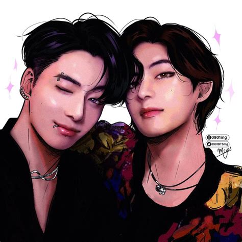 Mg⁷ On Twitter Taekook Jungkook Vkook Fanart