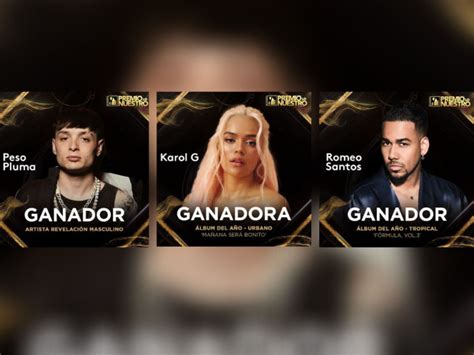 Premios Lo Nuestro Lista Completa De Los Ganadores Lado Mx