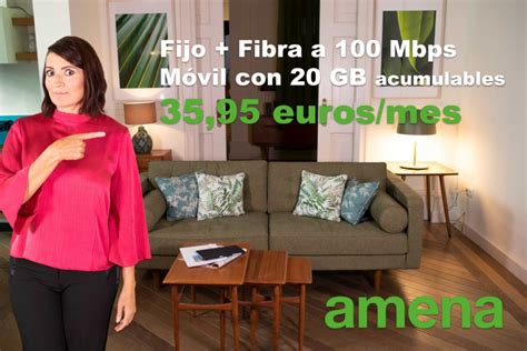 Amena replica a Lowi con nuevo combinado de fibra y móvil con 20 GB por