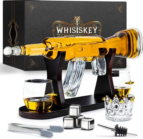 Whisiskey Whisky Carafe Set 1000 Ml AK 47 Whisky Decanter