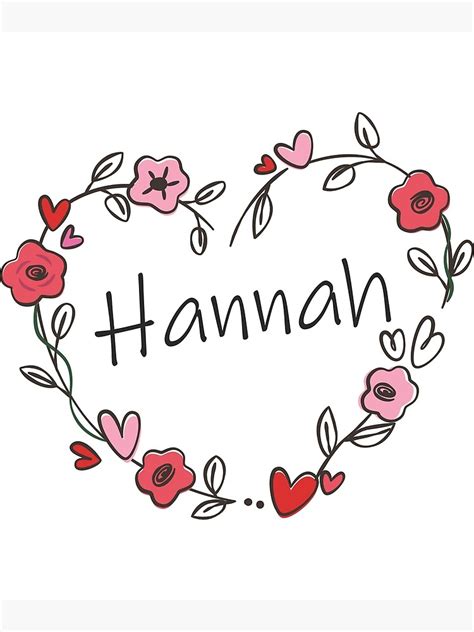 Mein Name Ist Hannah Poster Von Oleo79 Redbubble