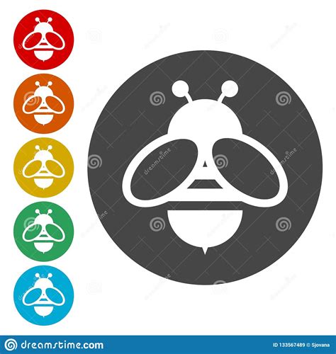 Iconos De La Abeja Fijados Ilustraci N Del Vector Ilustraci N De Abeja