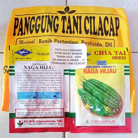 Jual Benih Pare Paria Naga Hijau Isi 10 Gram Dan Happy Kosong Pabrik