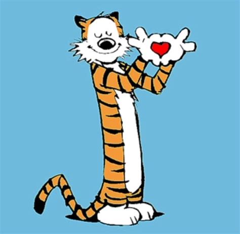 Hobbes Making A Heart Calvin And Hobbes Comics Calvin And Hobbes