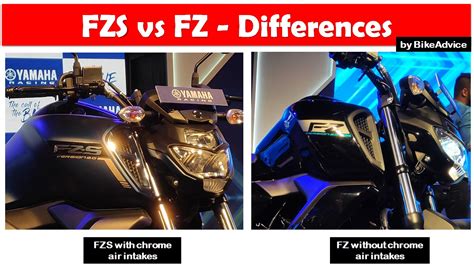 Yamaha FZ Vs FZS Differences List With Photos BikeAdvice Latest