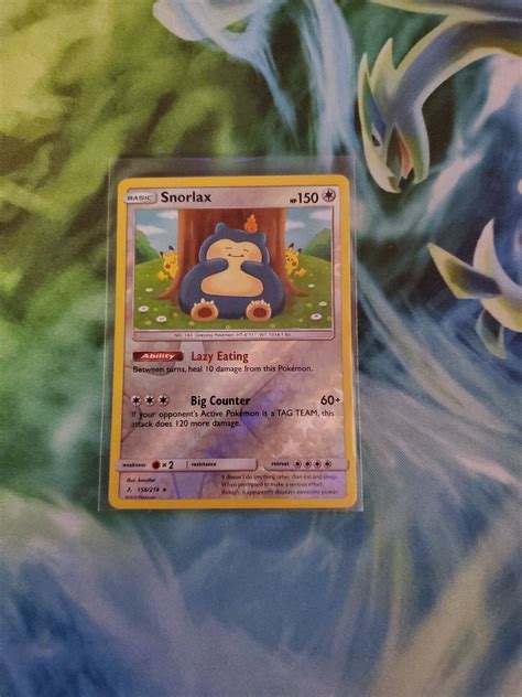 Pokémon TCG Snorlax Unbroken Bonds 158 214 Holo Holo Rare eBay