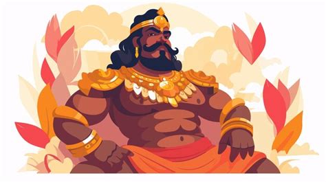 Mahabali Or Maveli Kerala Old King Premium AI Generated Vector