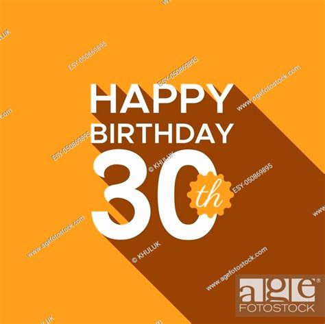 Happy 30th Birthday Vector Stock Vector Vector And Low Budget Royalty Free Image Pic Esy