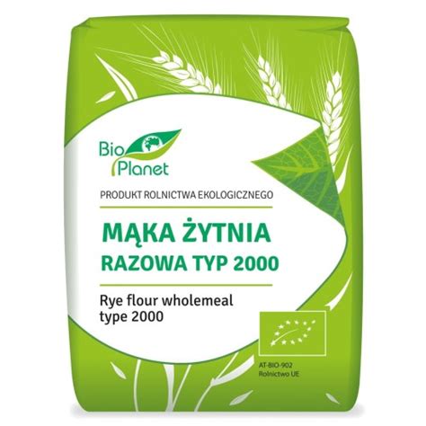 MĄKA ŻYTNIA RAZOWA TYP 2000 BIO 1 kg BIO PLANET sklep internetowy