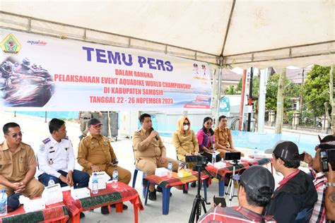 Jelang Pelaksanan Event Aquabike Pemkab Samosir Gelar Temu Pers