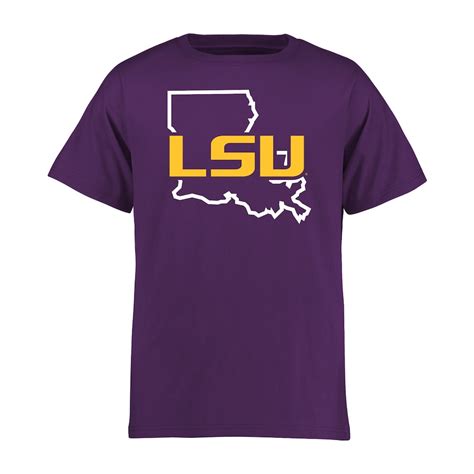 Lsu Tigers Youth Purple Tradition State T Shirt