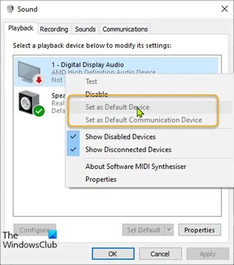 How To Set Audio Device As Default In Windows