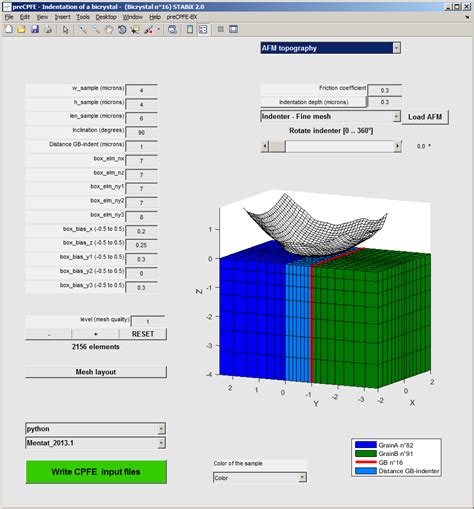 Cpfe Simulation Preprocessing Guis Slip Transfer Analysis Toolbox