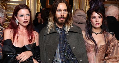 Jared Leto Sits Front Row With Julia Fox And Halsey At Vivienne Westwood Fashion Show In Paris