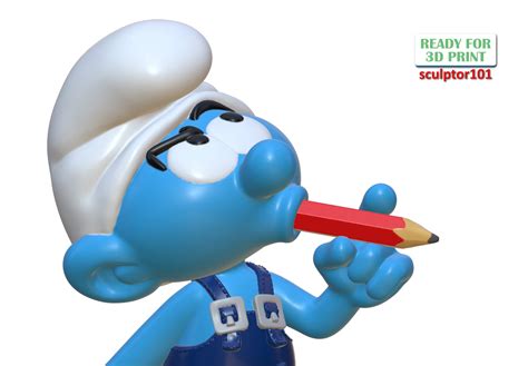 The Smurfs Handy Smurf 3D Model By Sculptor101