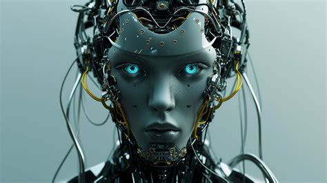 Create A Futuristic Portrait Of An Advanced Humanoid