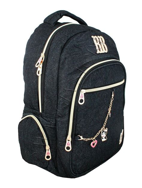 Mochila Escola Feminina Notebook Rebecca Bonbon Jeans Rb Bolsas E