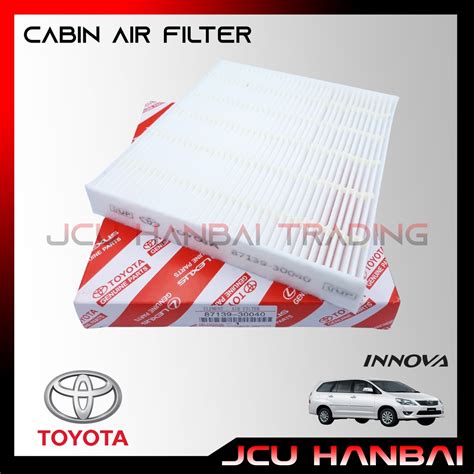 Cabin Filter Aircon Filter For Toyota Innova 2004 2015 Shopee