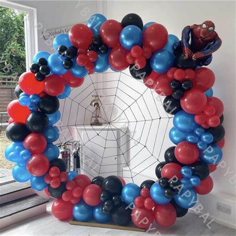 Juego de globos de aluminio de Spider Man de Marvel globos de látex