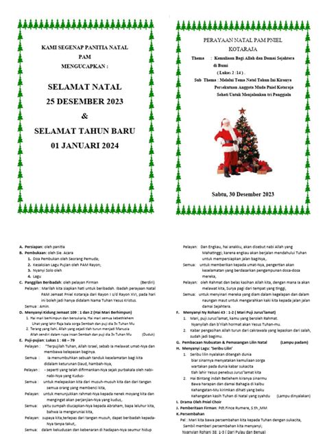 Tata Acar Ibadah Natal Pdf