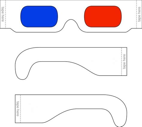 3d Glasses Template