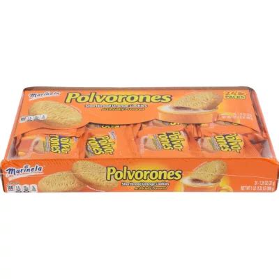 Marinela Polvorones Shortbread Orange Cookies Pk Sam S Club